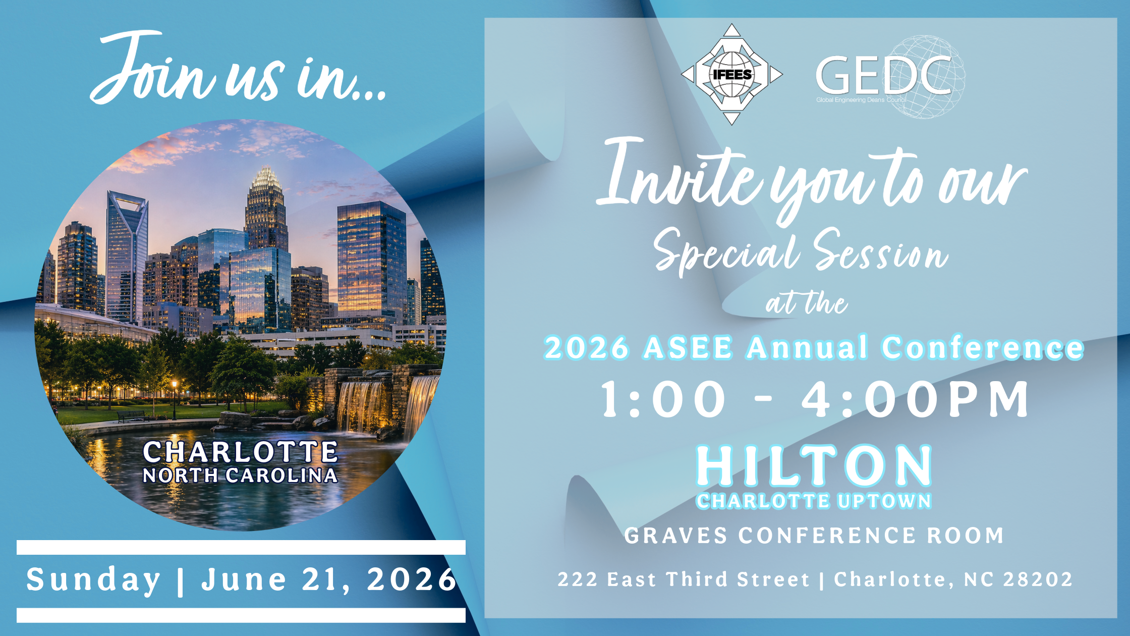IFEES-GEDC Special Session at ASEE 2026: Engineering Leadership, AI, and Global Transformation