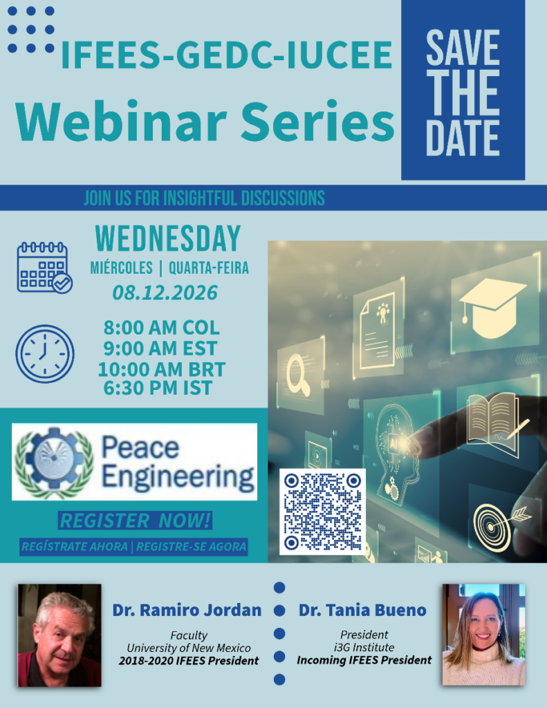 WEEF (IFEES-GEDC) 2026 Peace Engineering Webinars/Collaboratives